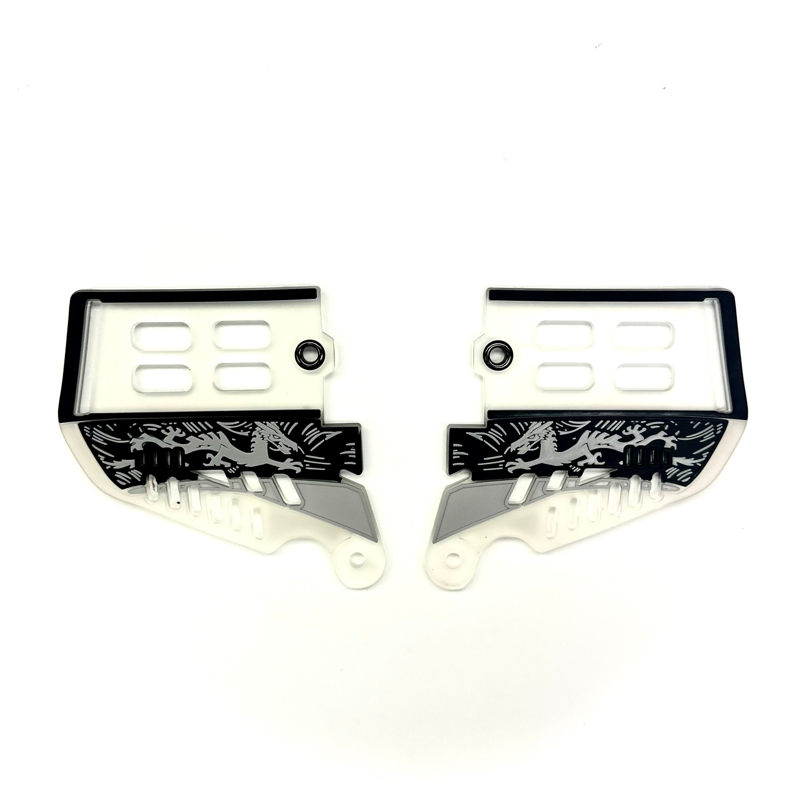 Dynasty X DV8 Soft Ear Protection- Clear/ Grey and Black Accents