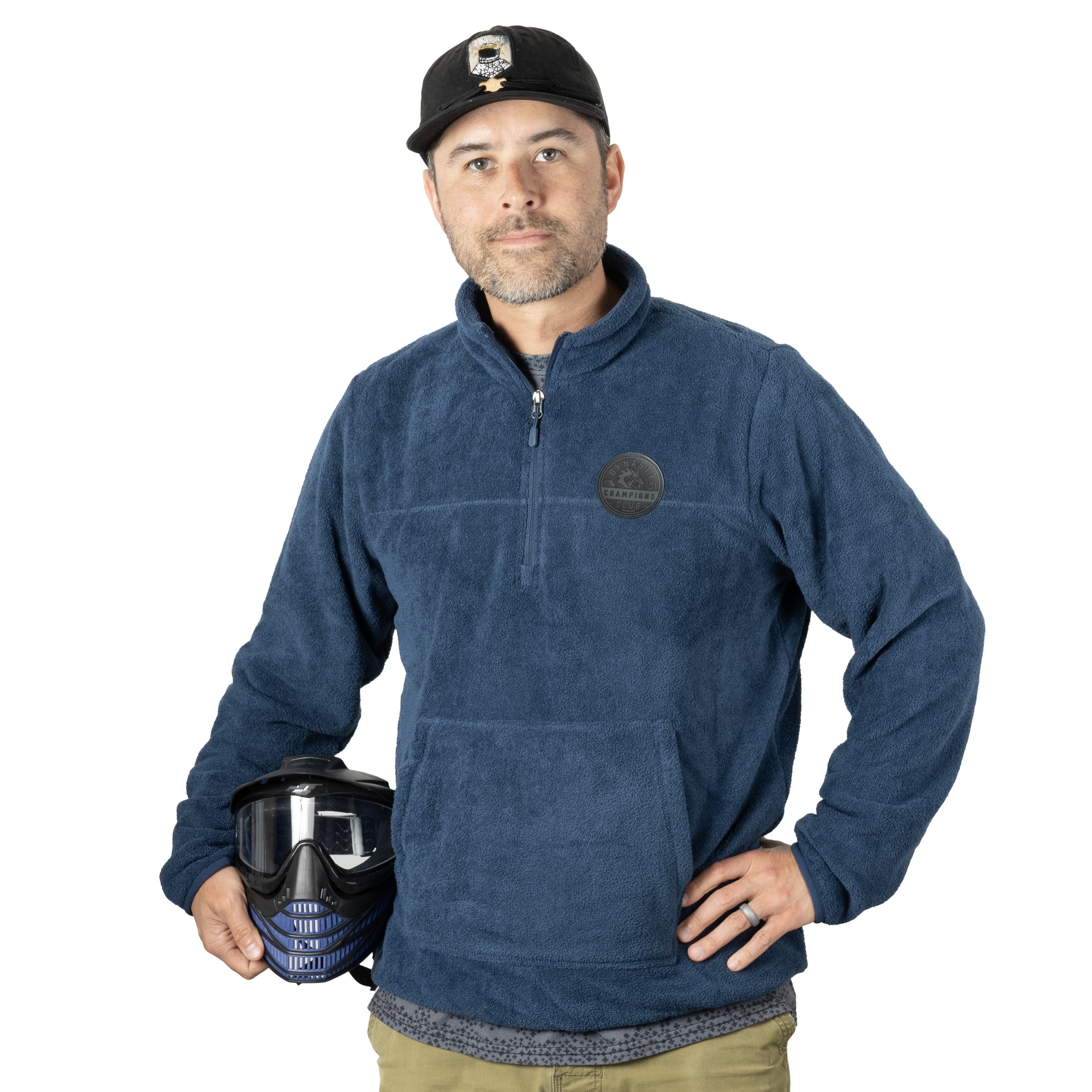 Dynasty COZY 1/4 Zip Sweater- BLUE | DynastyPaintball