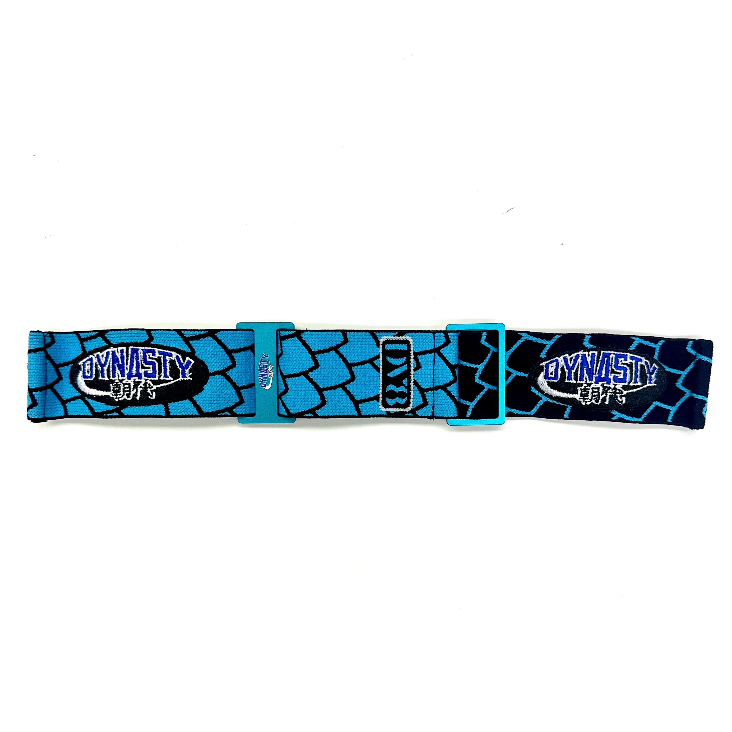 Dynasty X DV8 Goggle Strap- Scales Blue