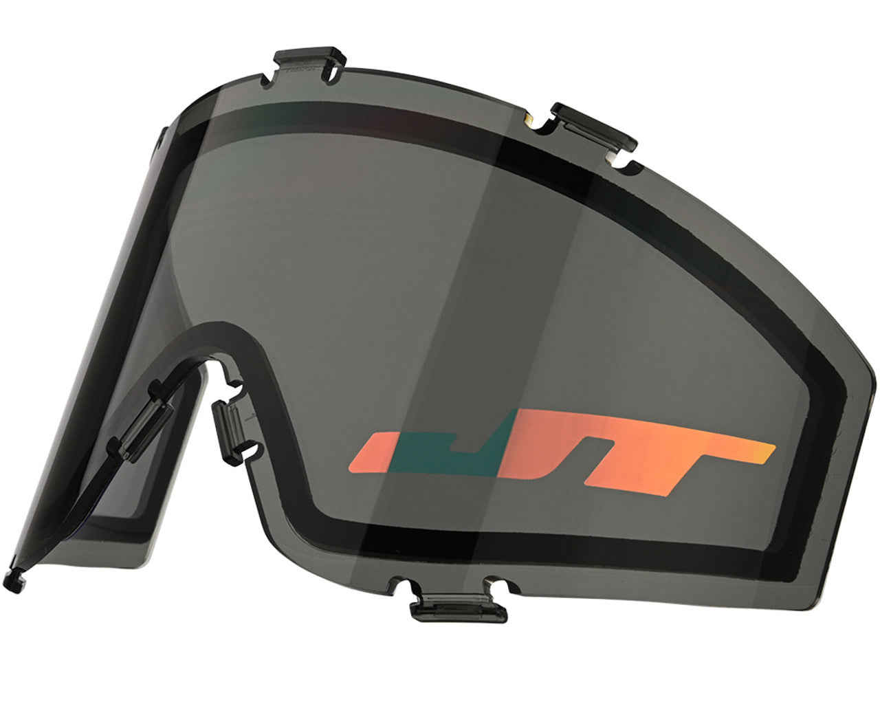 JT Flex 8/Premise/ProFlex/Spectra Thermal Mask Lens -SMOKE w/ Chromatic Red Logo