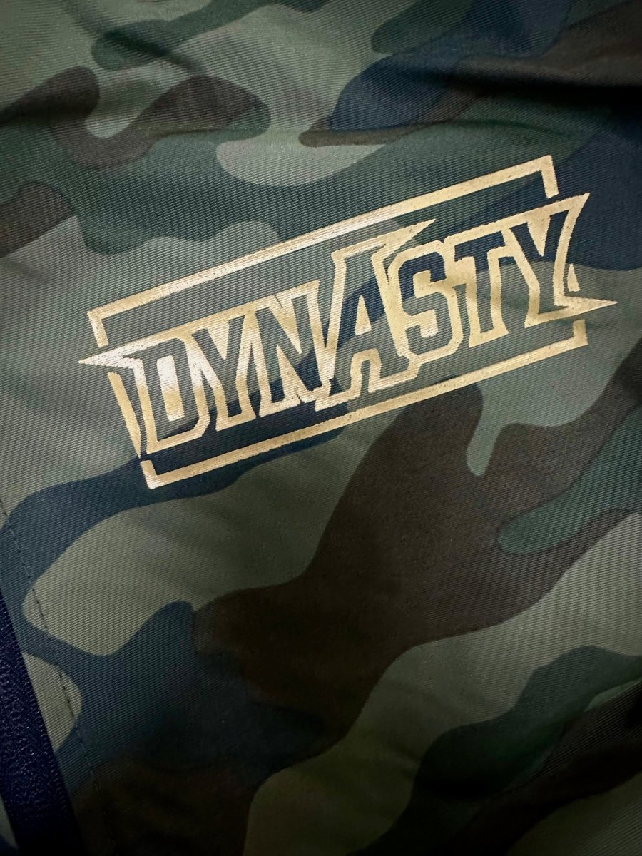 Dynasty Tournament Rain Jacket - Green Camo/ Tan print - DynastyPaintball