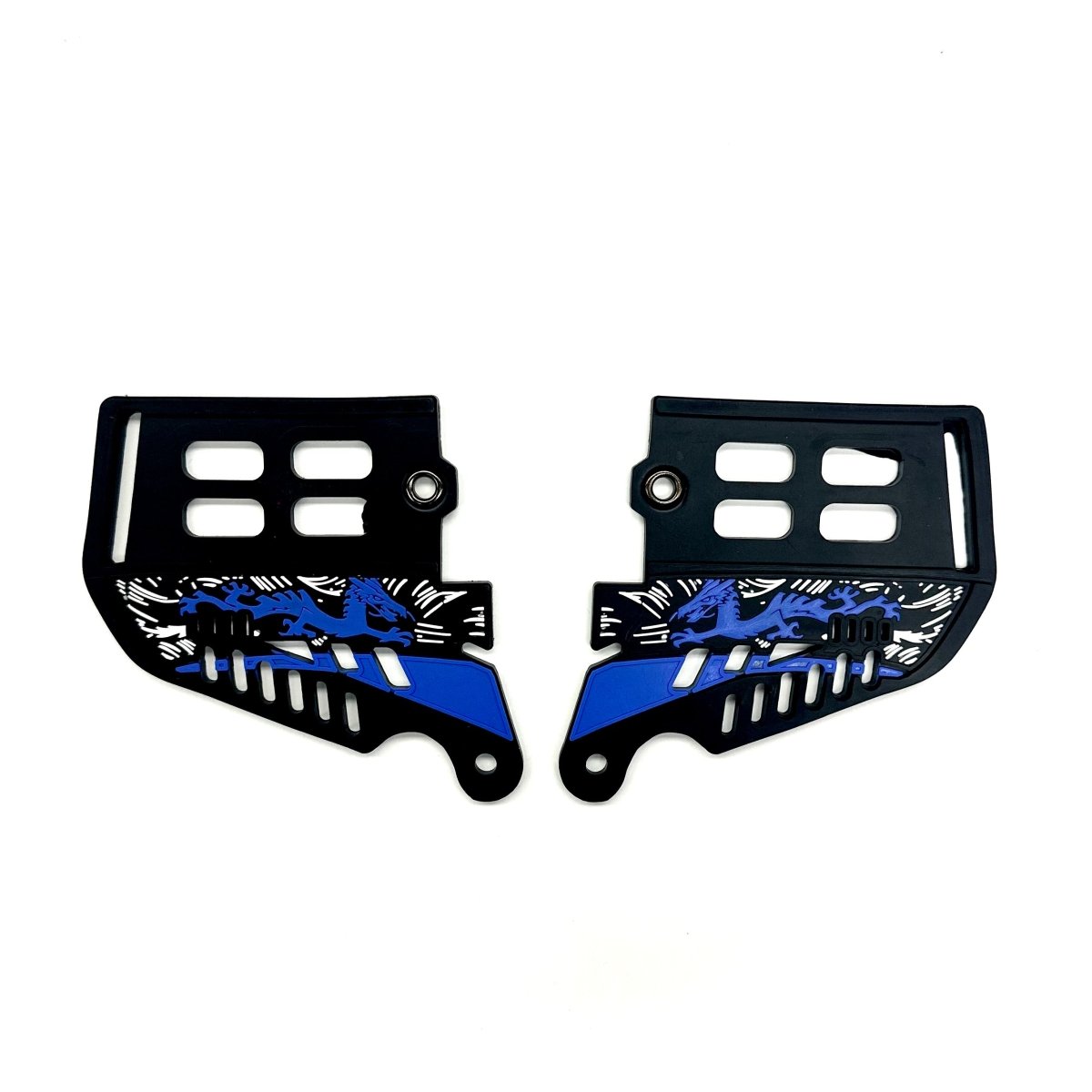 Dynasty X DV8 Soft Ear Protection - Black/ Blue Accents - DynastyPaintball