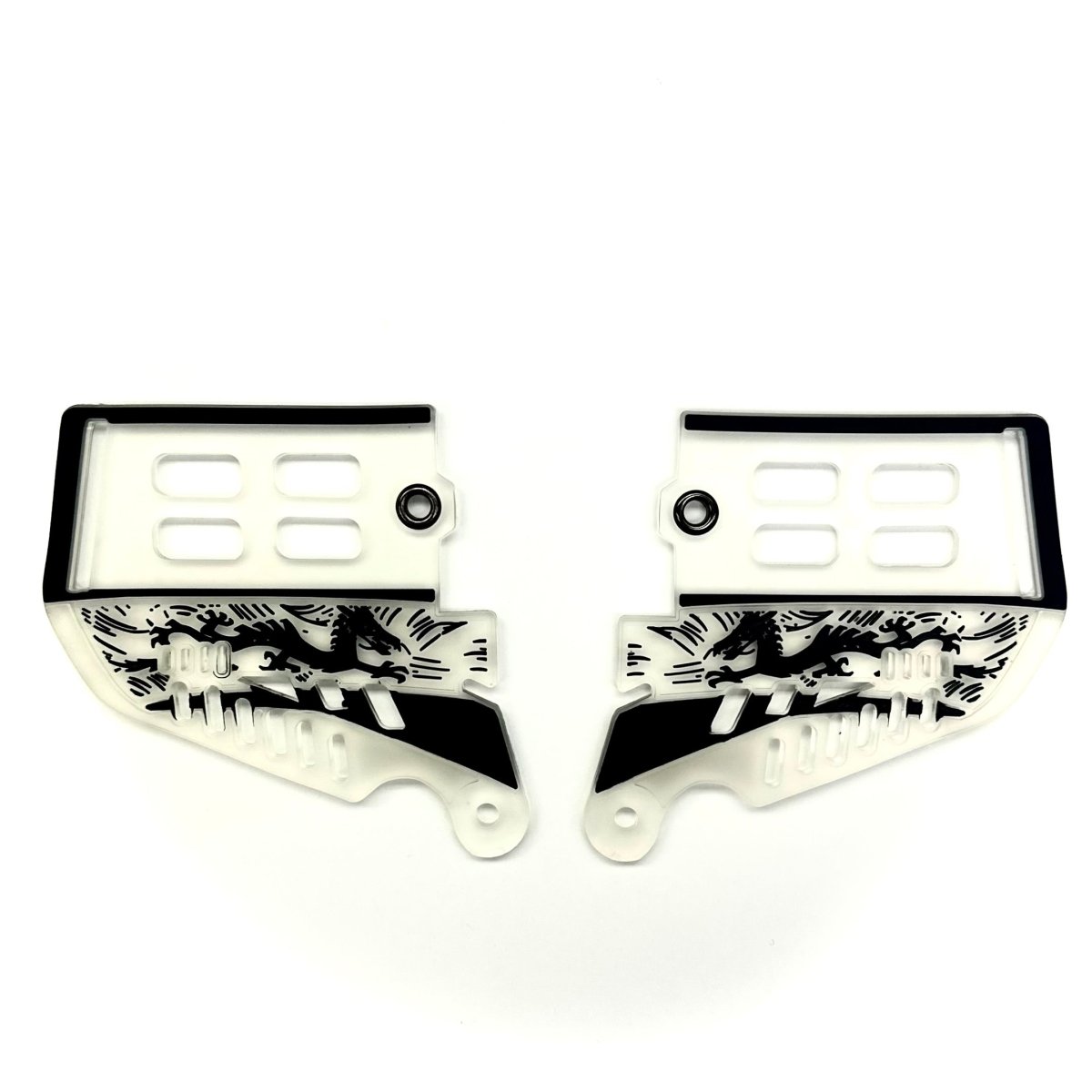 Dynasty X DV8 Soft Ear Protection - Clear/ Black - DynastyPaintball