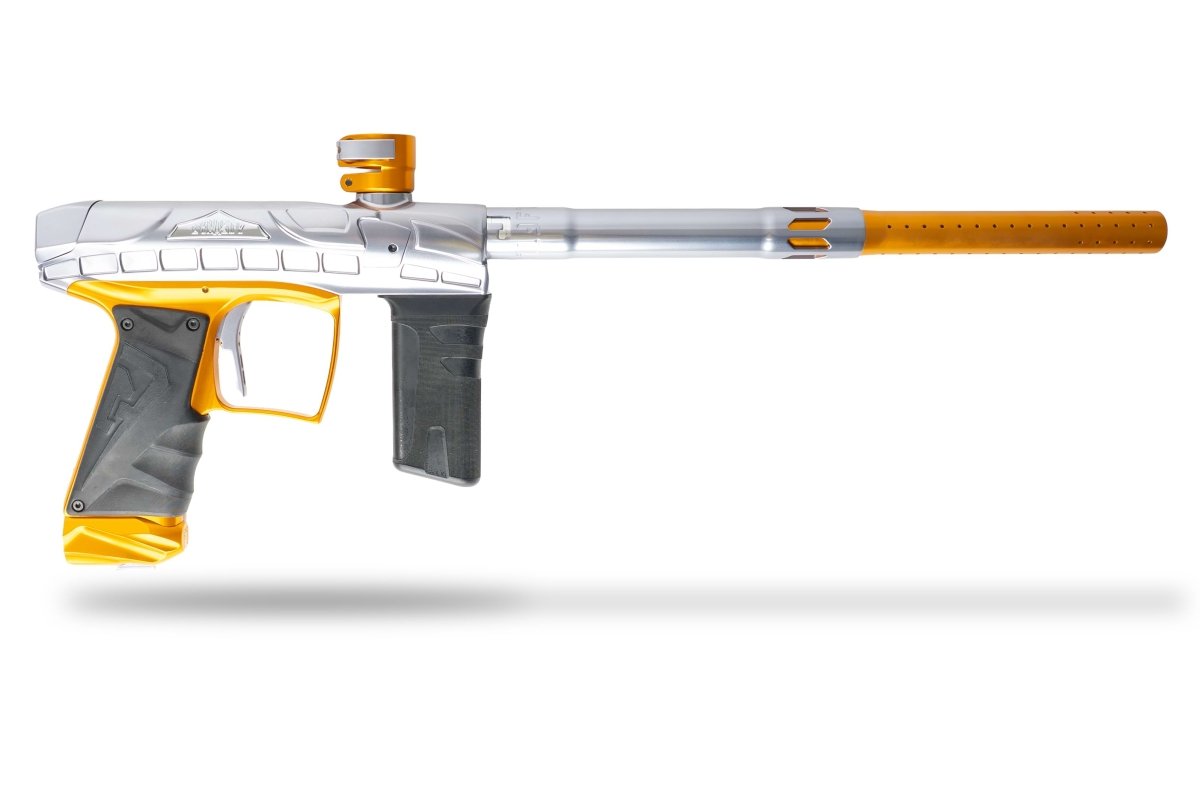 Field One Force V2 - WFL Limited Run - Gloss Pewter/ Marigold - DynastyPaintball
