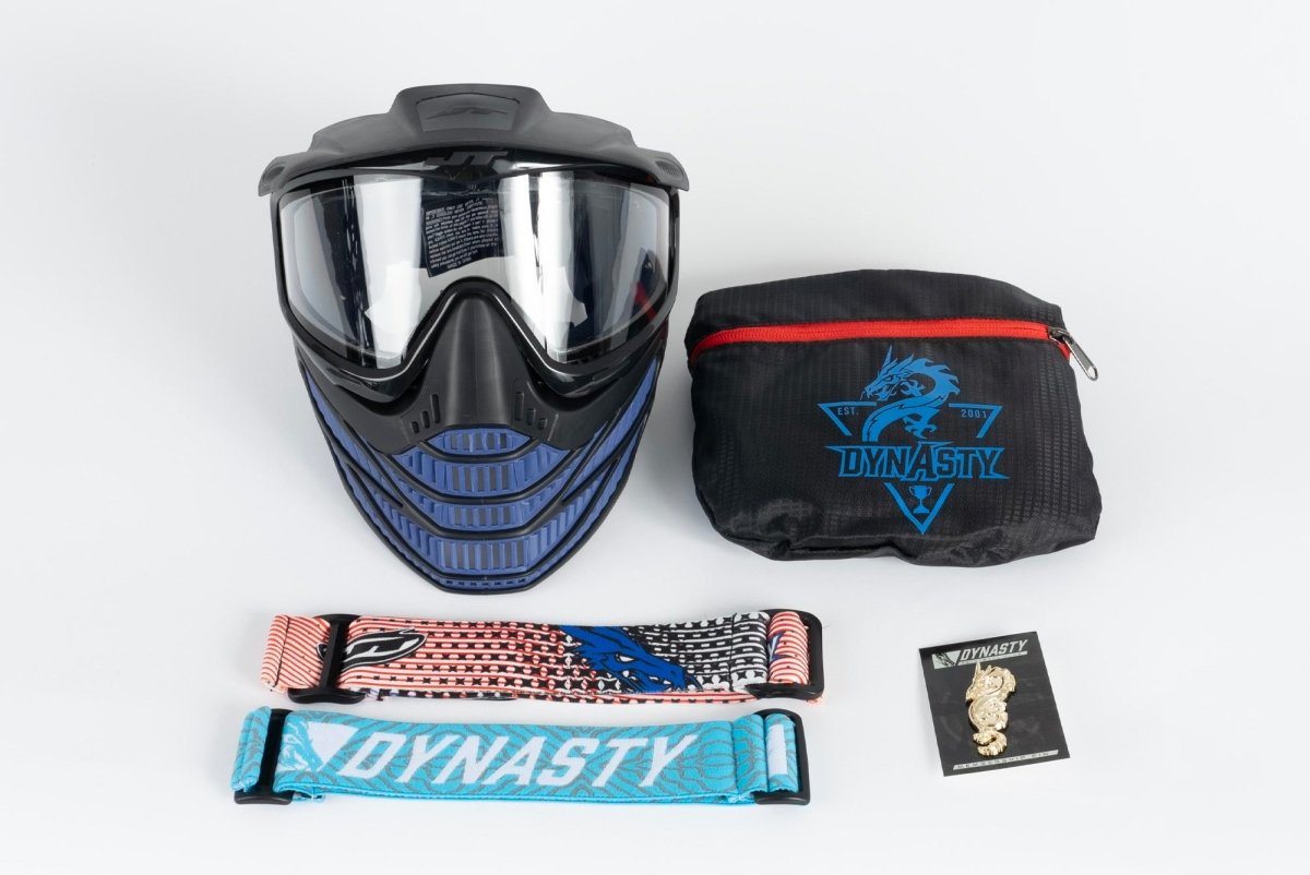 JT Flex 8 Paintball Mask - Black/Blue - SALE! - DynastyPaintball