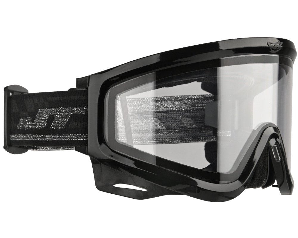 JT ProFlex QLS Goggle Frame w/ Lens & Strap - BLACK - DynastyPaintball