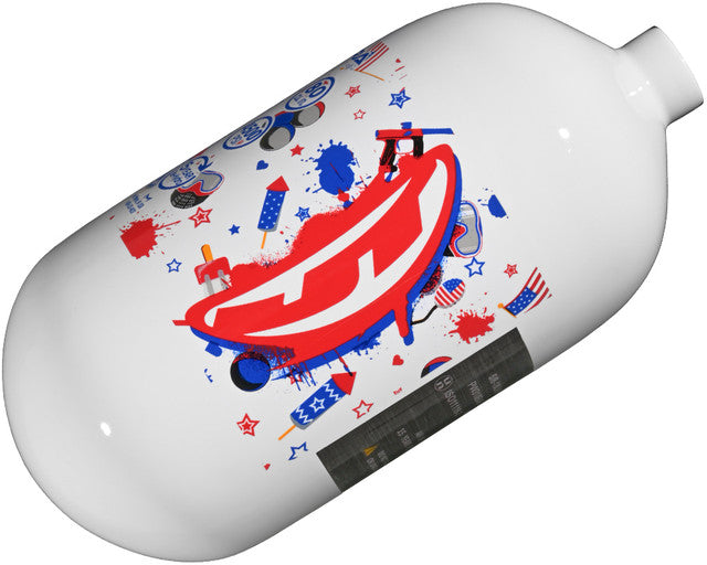 JT Ultra Carbon Fiber 80ci 4500 psi Air Tank- bottle only- WHITE* 4th of July!